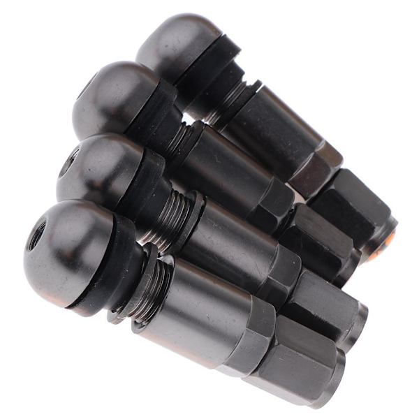 1/2/3/5 4 st Bil Slanglösa Hjul Dammlock Däckventilstammar Gray 1Set