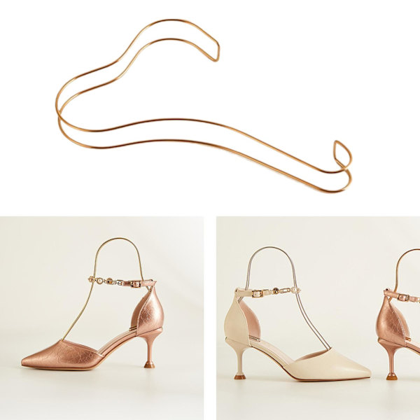 Shoe Display Stand Inserts För Shaper High Heels Sandal Holder Rose 225x150mm