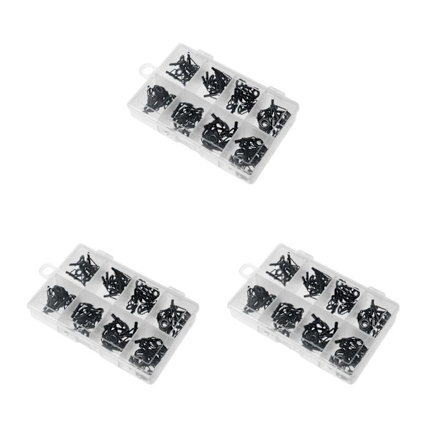 1/3 liten kroklinjelänkskoppling Svängbar Grov sjökarp 3PCS