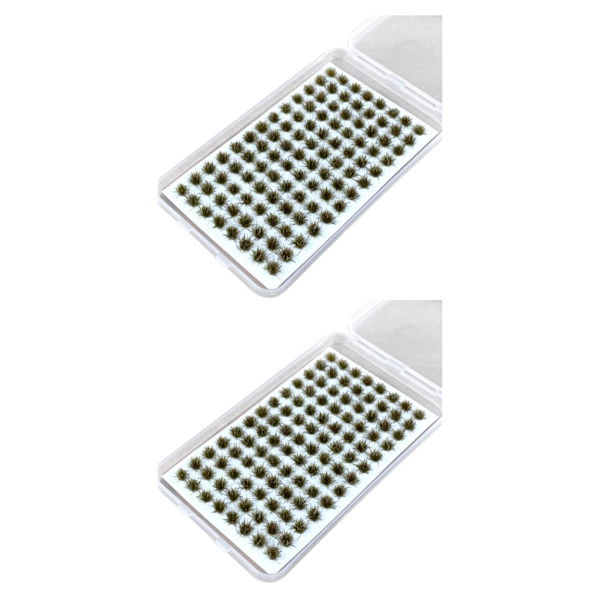 1/2/3/5 Resin Mini Grass Tuft Lågt underhållsminiatyrer Statisk No.6 2Set