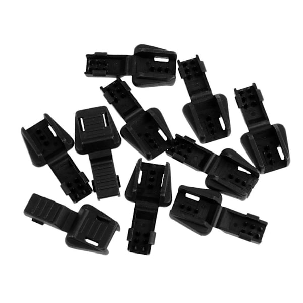 1/2/3/5 10 Styck Plast För Dragkedja Avdragare Ändlås Dragkedja Drag Black 3.5x1.7cm 1Set