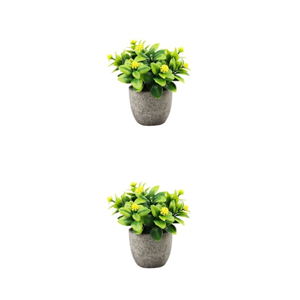 1/2/3 Plast Realistic Artificiell Suckulent Lågt underhåll newyellowbabysbreath 2Set