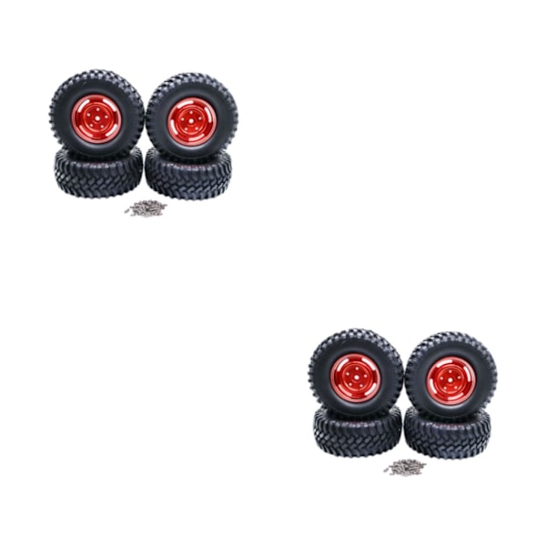 1/2/3/5 4-håls 100MM simuleringsdäck för ECX 1/12 Rc RGT136100 red 2Set