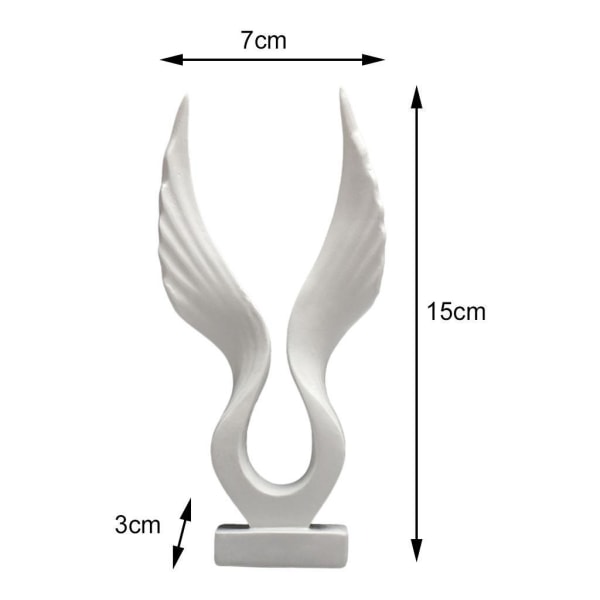 1/2/3/5 Eagle/Angel För Wings Staty Resin Skulptur Figur White Wing 1Set