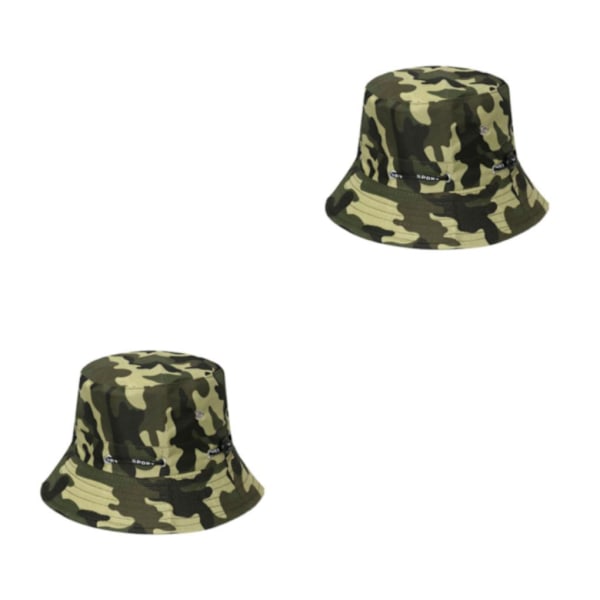 1/2/3/5 Bekväm och andningsbar fiskarehatt för sol disruptive pattern3 58cm 2PCS