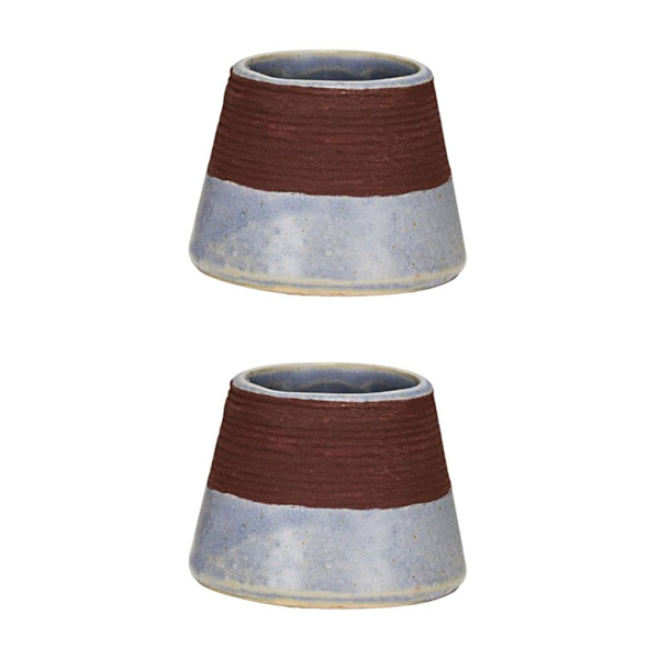 1/2/3 keramisk retro tändstickshållare för öppen spis med förvaringskärl Grey 5.6 x 4.1cm 2Set