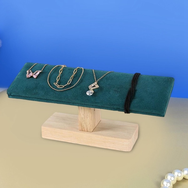 1/2 Bärbar Watch Display Stand Smycken Towers för sovrum Greenish 20 x 6 x 8cm 1Set