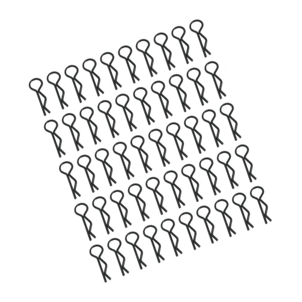 1/2/3/5 RC Body Shell Clips R Shape för 1/10 RC racingbil black length 24mm 1Set