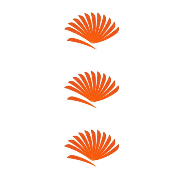 1/2/3/5 12 stycken För Bågskytte Jaktfjäder Fletching Right Orange 3Set