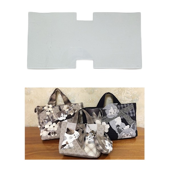 1/2/3 DIY Bag För Patchwork Guide Sysömmall för L 1Set