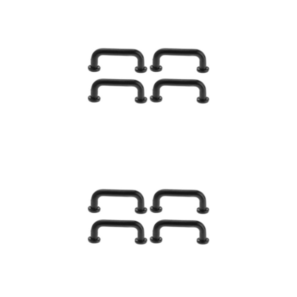 1/2/3/5 1:12 Mini Dragbågform för portgarderob Stor 4st Black Large 4 Pcs 2Set