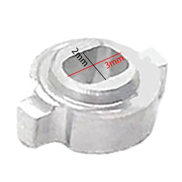 1/2/3/5 paket med 4 kopplingskonverteringsadapter för Zero-Z 1/28 RC silver inner dia 2x3mm 1Set