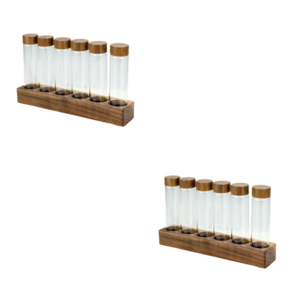 1/2 Kaffebönor Förvaringsbehållare Tom Spannmål Nötförseglad 22g 21.5 x 4.7 x 3cm 2Set