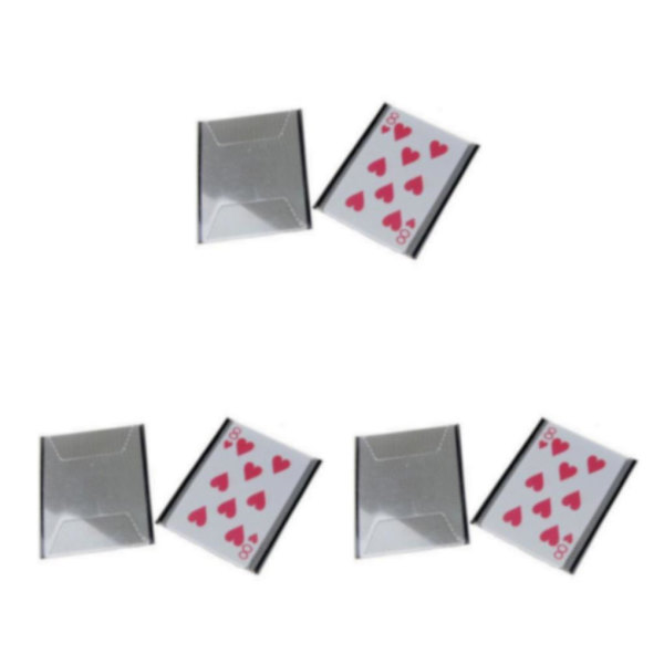 2/3 Nytt plastkortshylsa Byt illusionsknep 3Set