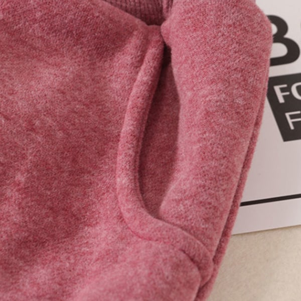 Snygga byxor för kvinnor håller sig varma och bekväma på vintern pink L