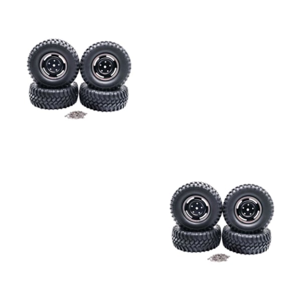 1/2/3/5 4-håls 100MM simuleringsdäck för ECX 1/12 Rc RGT136100 black 2Set