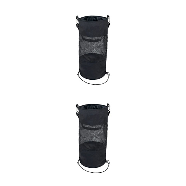 1/2 svart papperspåse - lätt att effektivt - för hem och kontor 2PCS