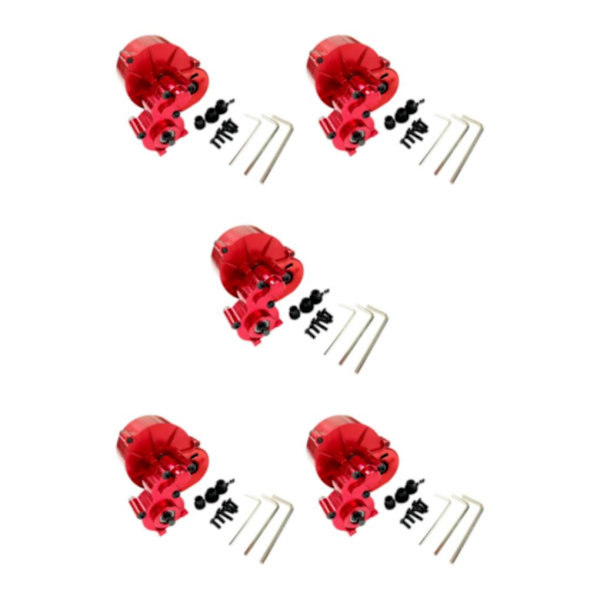 1/2/3/5 Metal Transmission Växellåda Motorväxel För 1/10 Axial Red 5Set