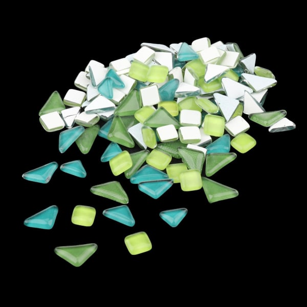 1/2/3/5 Ljusa mosaikplattor Blandade hantverksglasstenar Green 1-2cm 1Set