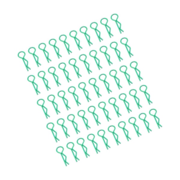 1/2/3/5 RC Body Shell Clips R Shape för 1/10 RC racingbil green length 24mm 1Set