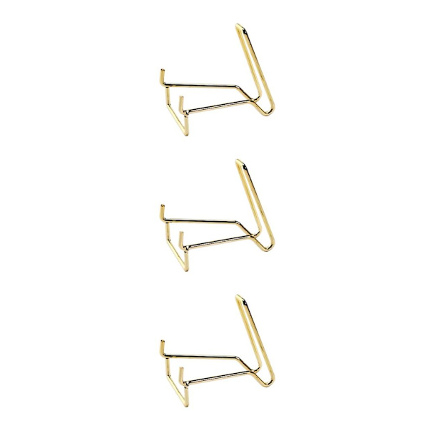 1/2/3 Iron Ores Stone Display Stand Desktop Rock Holder Base Golden L 3Set