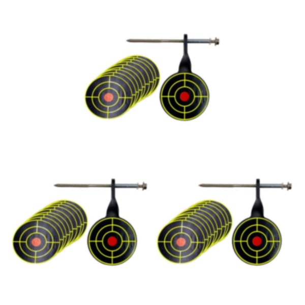 1/2/3/5 Metal Practice Target 5mm Tree Standing Target Rotary 3Set