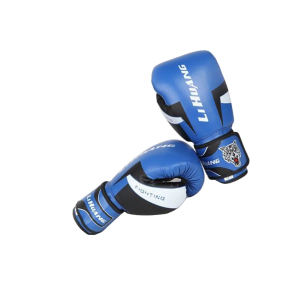 Män Kvinnor Boxning Träningshandskar Sparring Kickboxing GYM 12oz Blue