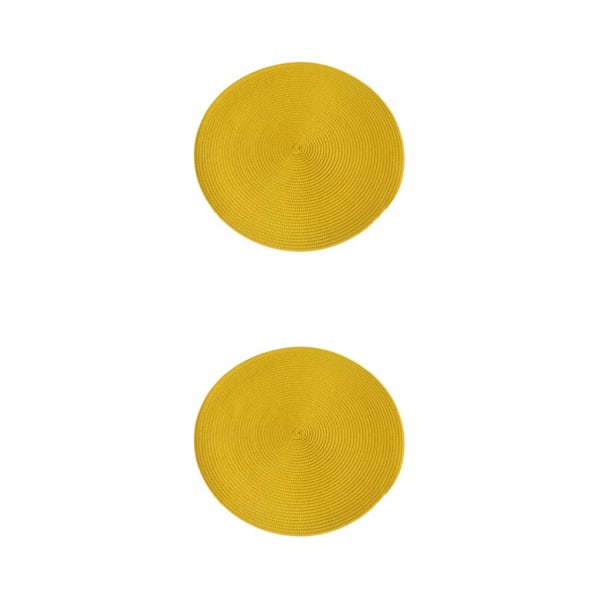 1/2/3/5 runda bordstabletter Bred applicering Robust och hållbar yellow 2Set
