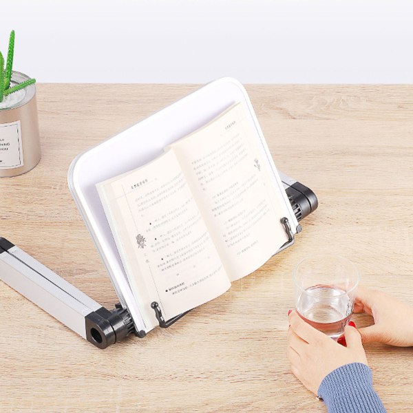 Vikbar Läsbokshållare Justerbar Ergonomisk Stativ För black