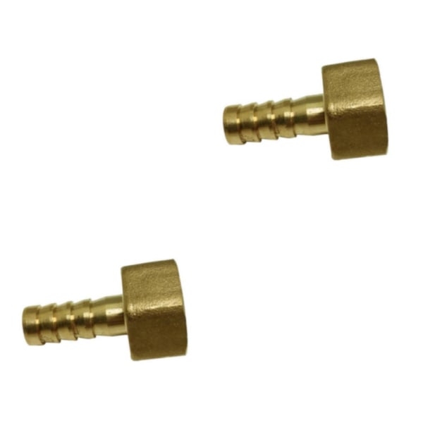 1/2/3/5 pneumatisk slangkoppling hona mässing/VVS-kopplingar 10mm 2Set