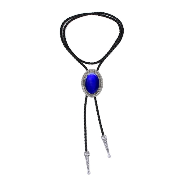 1/2/3/5 Bolo Tie för män Halsband Western Necktie Shirt Chain Royal Blue 100cm 1Set