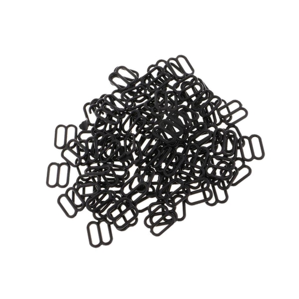 1/2/3/5 100 st Nylon BH-rem Spännen Sliders Krokar 8 Underkläder 10mm 5Set