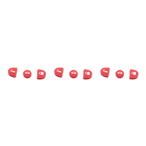 1/2/3/5 3st Silica Gel Key Buttons Fjärrreparationssats Bekvämt Red 3Set