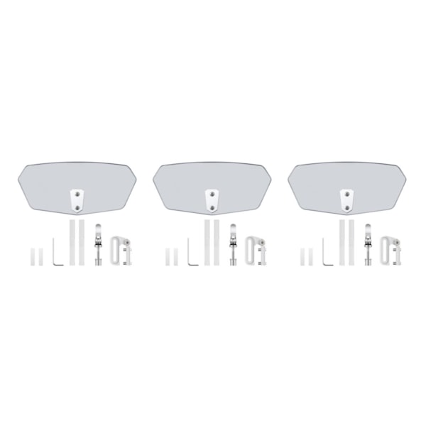 1/3 Akryl Universal Motorcykel Vindavvisare Minimera vind 3PCS