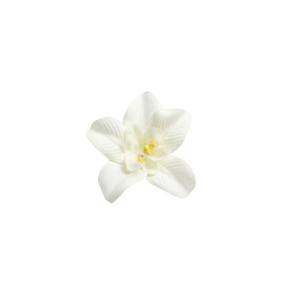1/2/3 20 st konstgjorda sidenorkidéblomhuvuden för DIY-bröllop Off white 1Set