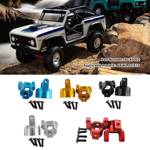 1/2/3/5 aluminium C-nav för AXIAL SCX10 högprecisionsaluminium red 1Set