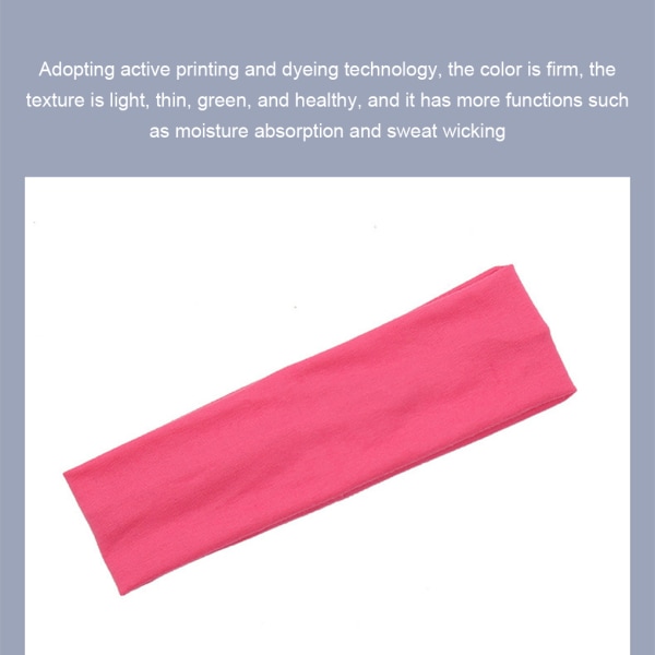 2st Bomull Andas Och Svettavlösande Träning Pannband För Light Pink