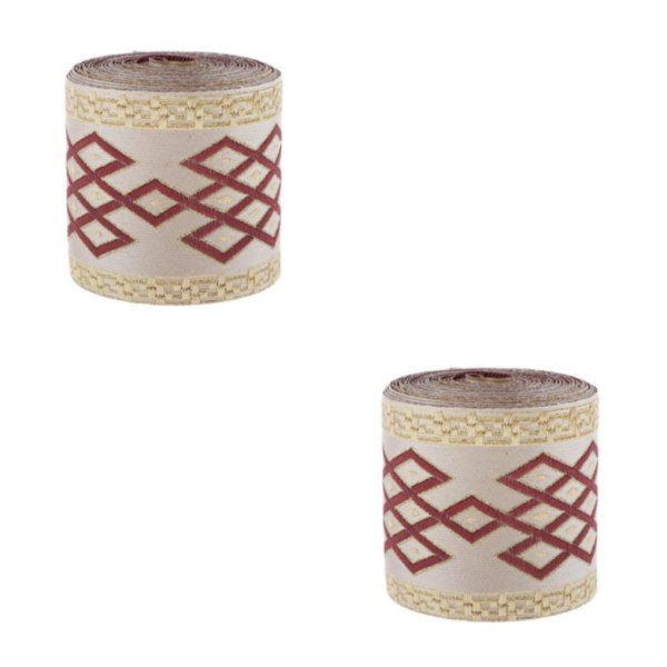 1/2/5 5 meter etnisk stil Jacquard Trim Ribbon Gardin 2Set