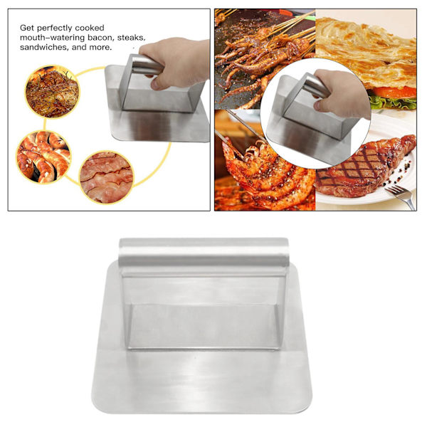 1/2 Grill Press 304 Rostfritt stål 5,5 tum Bacon Presser 1Set