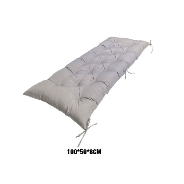 Polyester vattentät bänkmatta kudde för komfort och LightGray 100*50*8CM