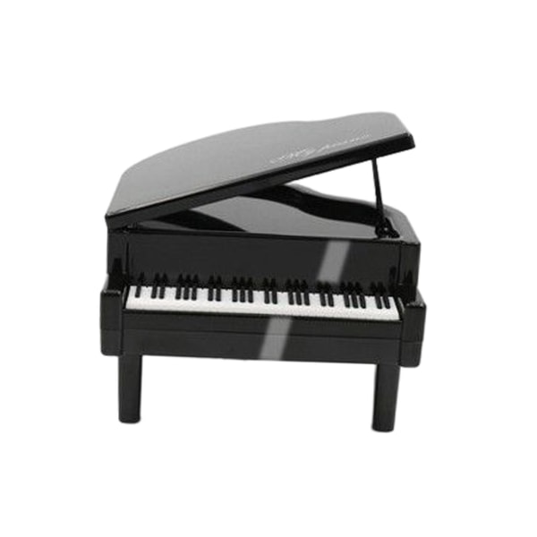 1/2 Piggy Bank Piano Form Heminredning Handgjord samlarlåda black 13.8 x 9.5cm 1Set