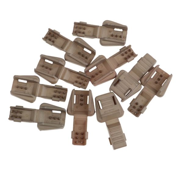1/2/3/5 10 Styck Plast För Dragkedja Avdragare Ändlås Dragkedja Drag Brown 3.5x1.7cm 1Set