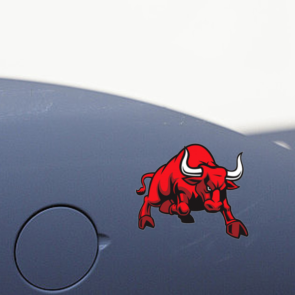 1/3 2st PET Självhäftande Bull Sticker För Bilar Vattentät Och 1Set