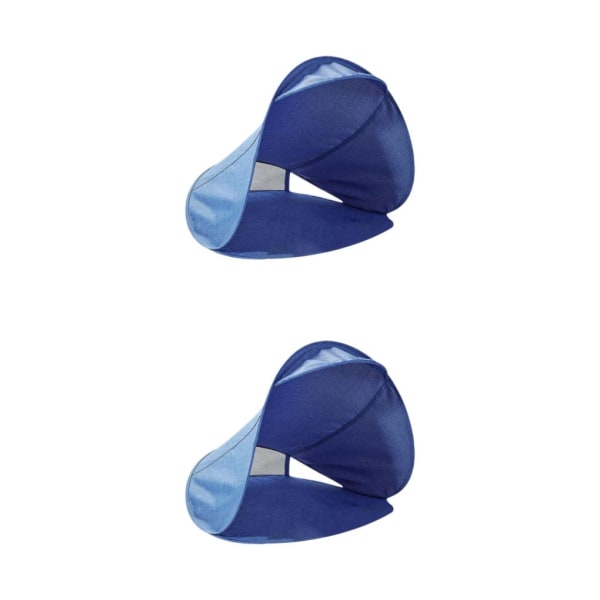 1/2 solskydd Andas ansiktstält Skydd Miniparaply för Blue 2PCS