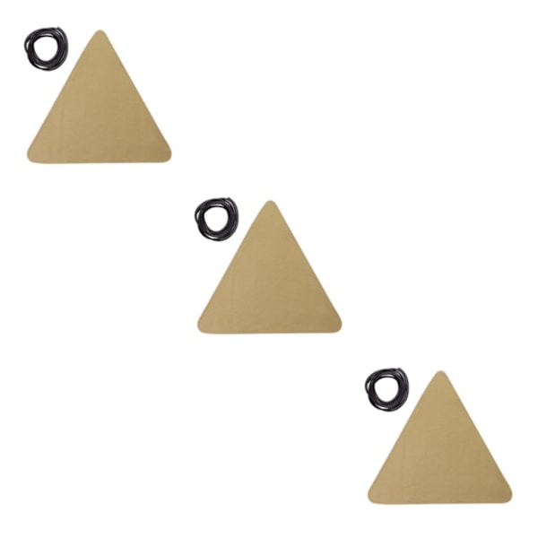 1/2/3/5 Canvas Camping För Triangel Pall Duk Resor Vandring Khaki 37 x 37cm 3Set