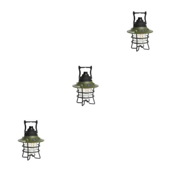 1/3/5 metall LED hängande justerbar tältljus ficklampa USB type2 3PCS