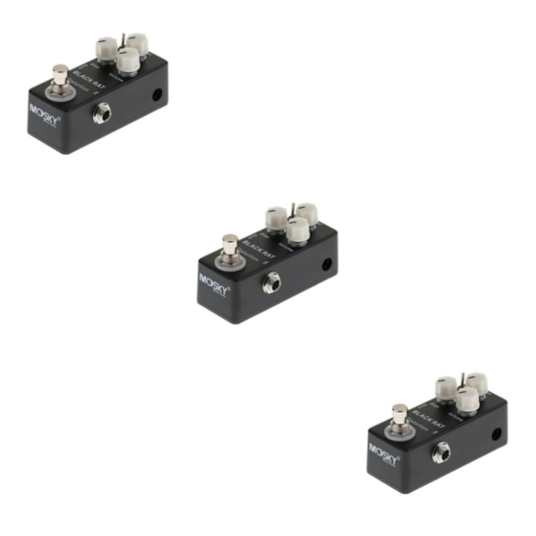 1/3 Black Rat Distortion Gitarreffektpedal för gitarrdelar 3PCS