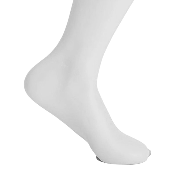 Fristående Man Fötter Skyltdocka Fot Modell Sock Display för White Male Left Foot