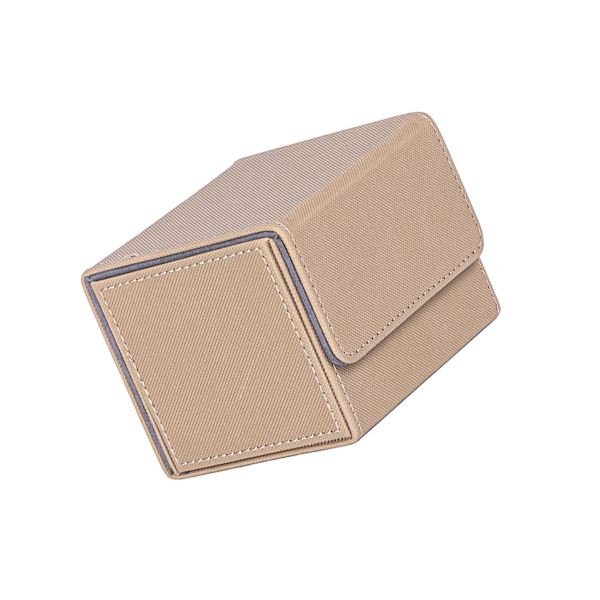 1/2/3 Card Deck Case Organizer Förvaringsbox för MTG-kort För Beige 105x90x80mm 1Set