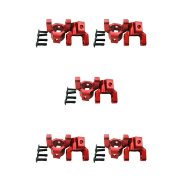 1/2/3/5 aluminium C-nav för AXIAL SCX10 högprecisionsaluminium red 5Set